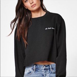 UO/Brandy Melville Uh Huh Honey Crop Sweatshirt